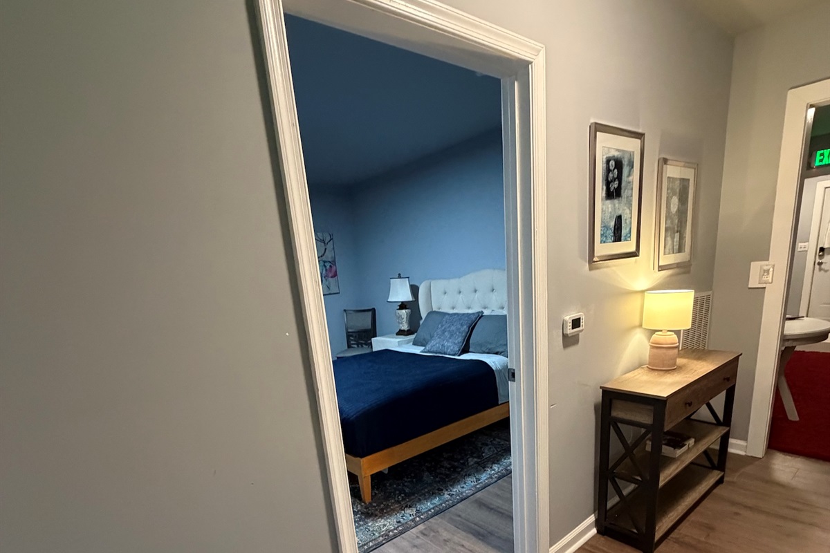 easy layout connecting the additional downstairs bedrooms and living space