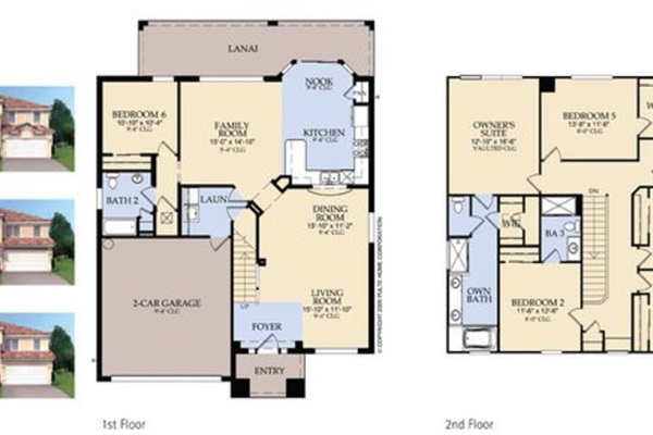 6 BR/ 4 BA Floor Plan - Plenty of space for everyone!