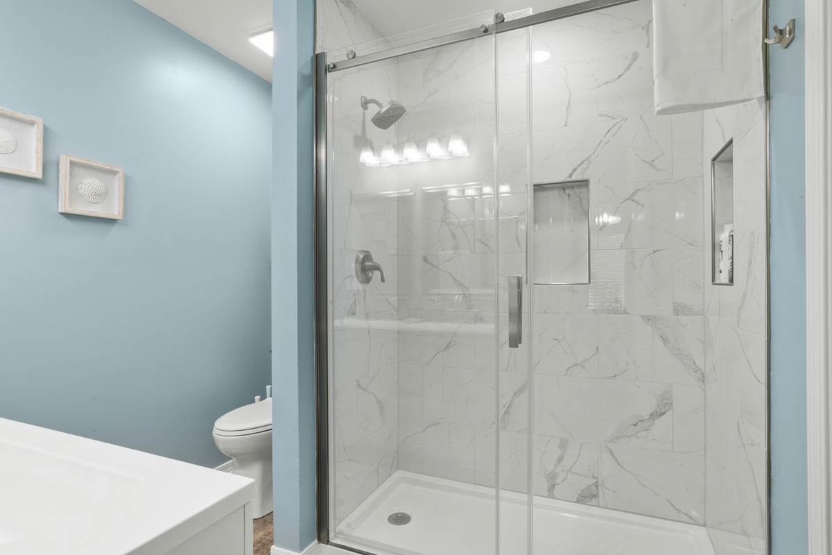 A second full bathroom makes getting ready easier when traveling with family or friends.