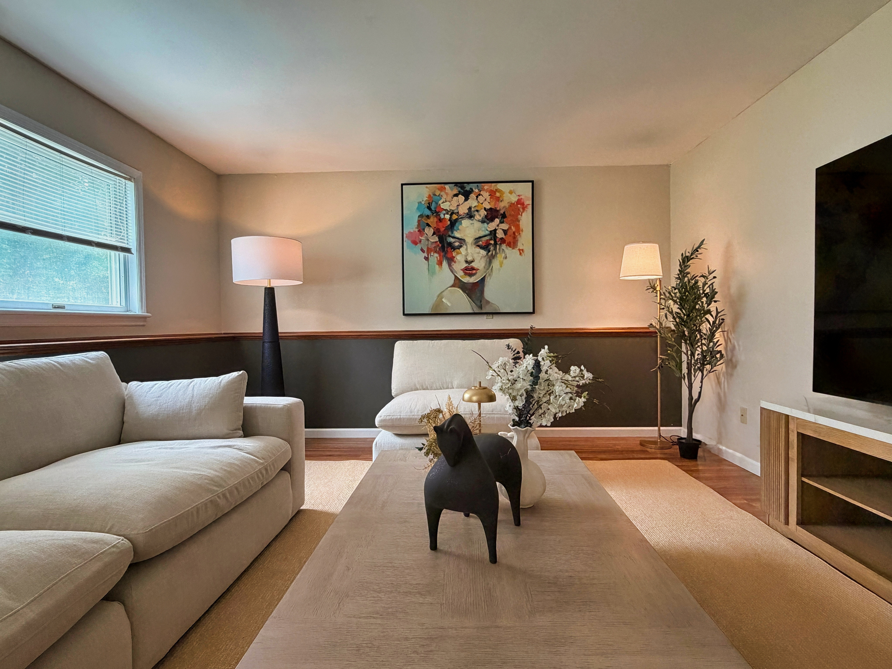 Lower level living room
