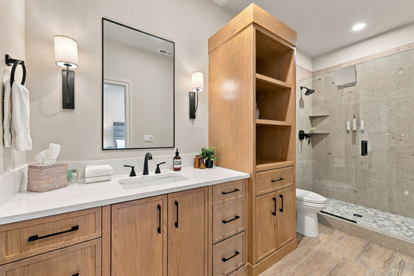 Ensuite bathroom #6 with plenty of storage