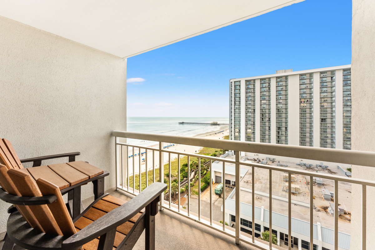 Sit back and enjoy off this private balcony