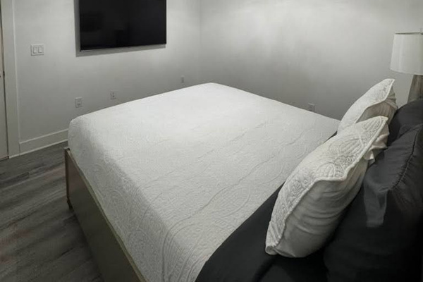 Interior bedroom, no window
