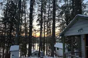 View down to the water