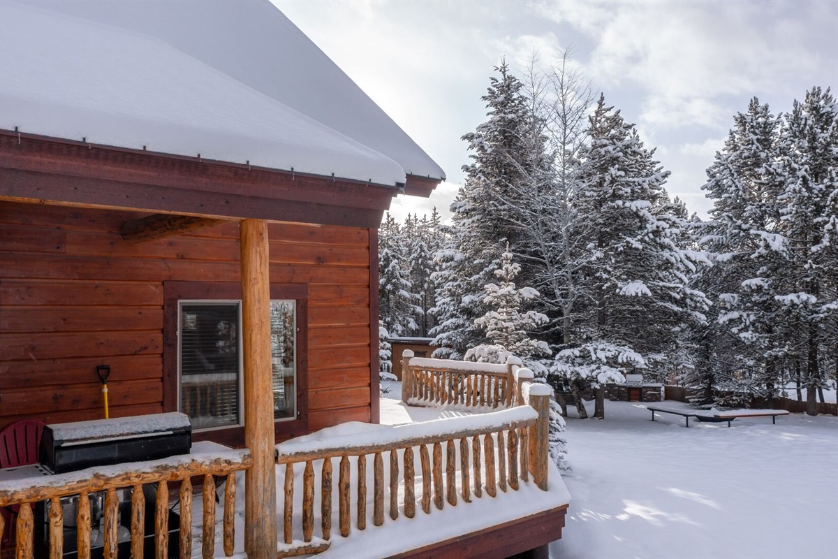Snow covered trees and meadows make for a full Island Park experience