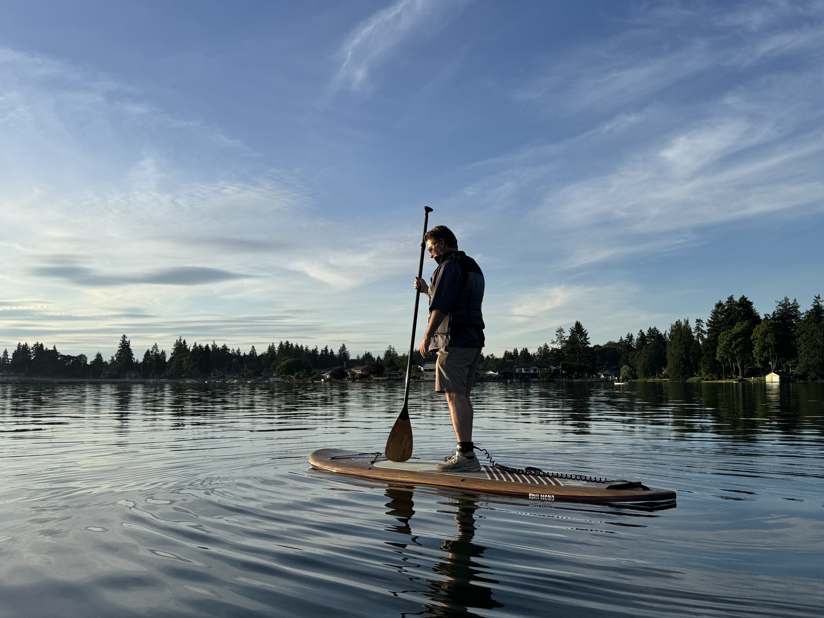Glide across the calm waters of Lake Steilacoom—complimentary paddleboards offer an unforgettable way to explore the lake directly from Haven’s waterfront.