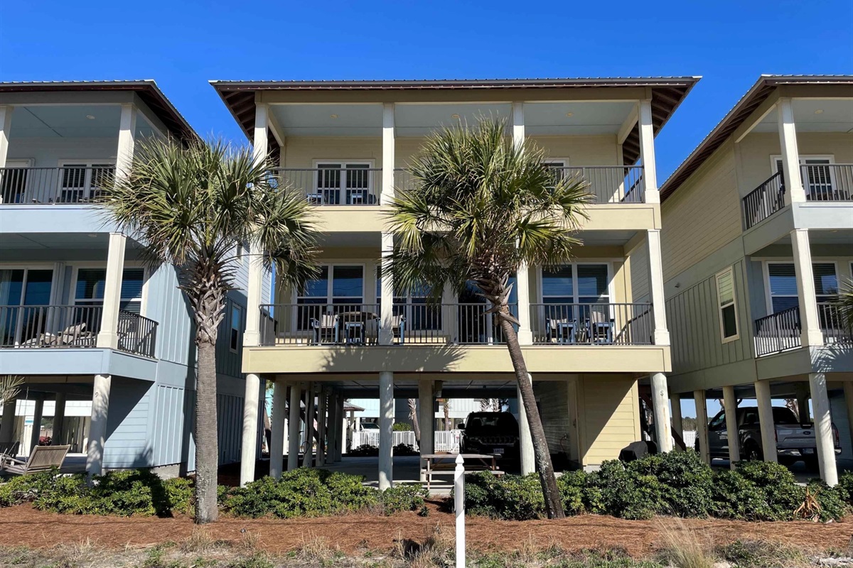 View of "Lovins Life Beach Cottage" from West Beach BLVD