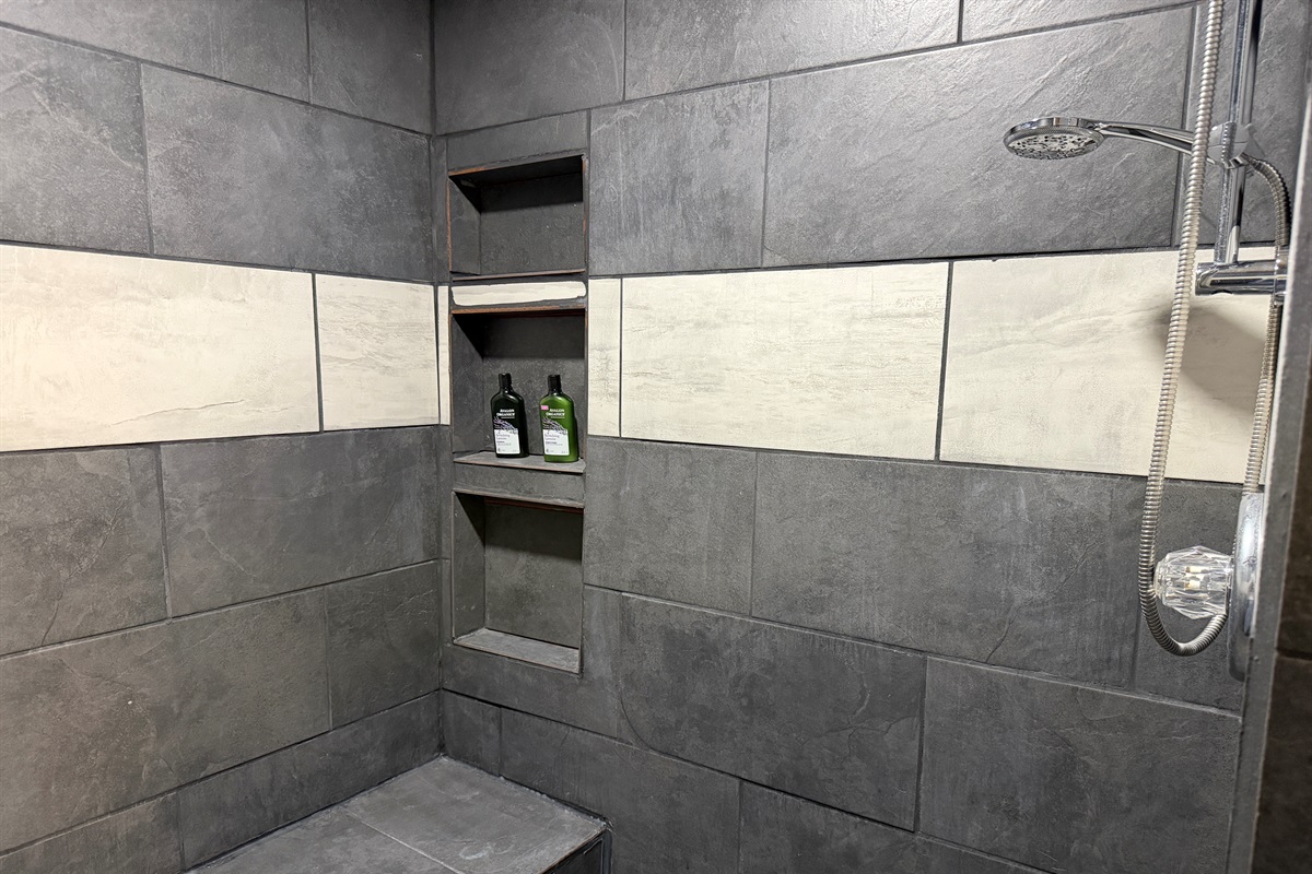 There's a fixed and a mobile showered.