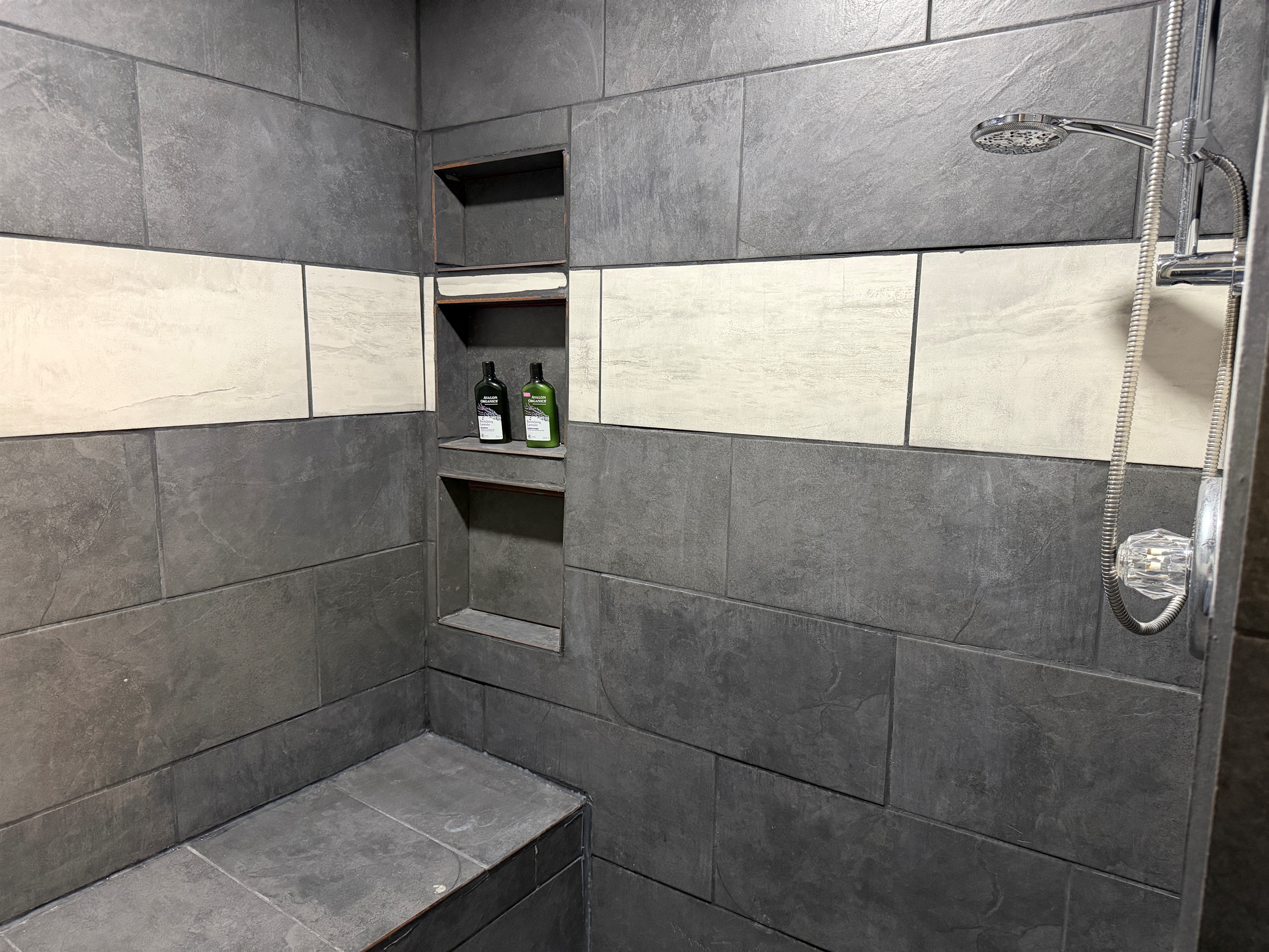 There's a fixed and a mobile showered.