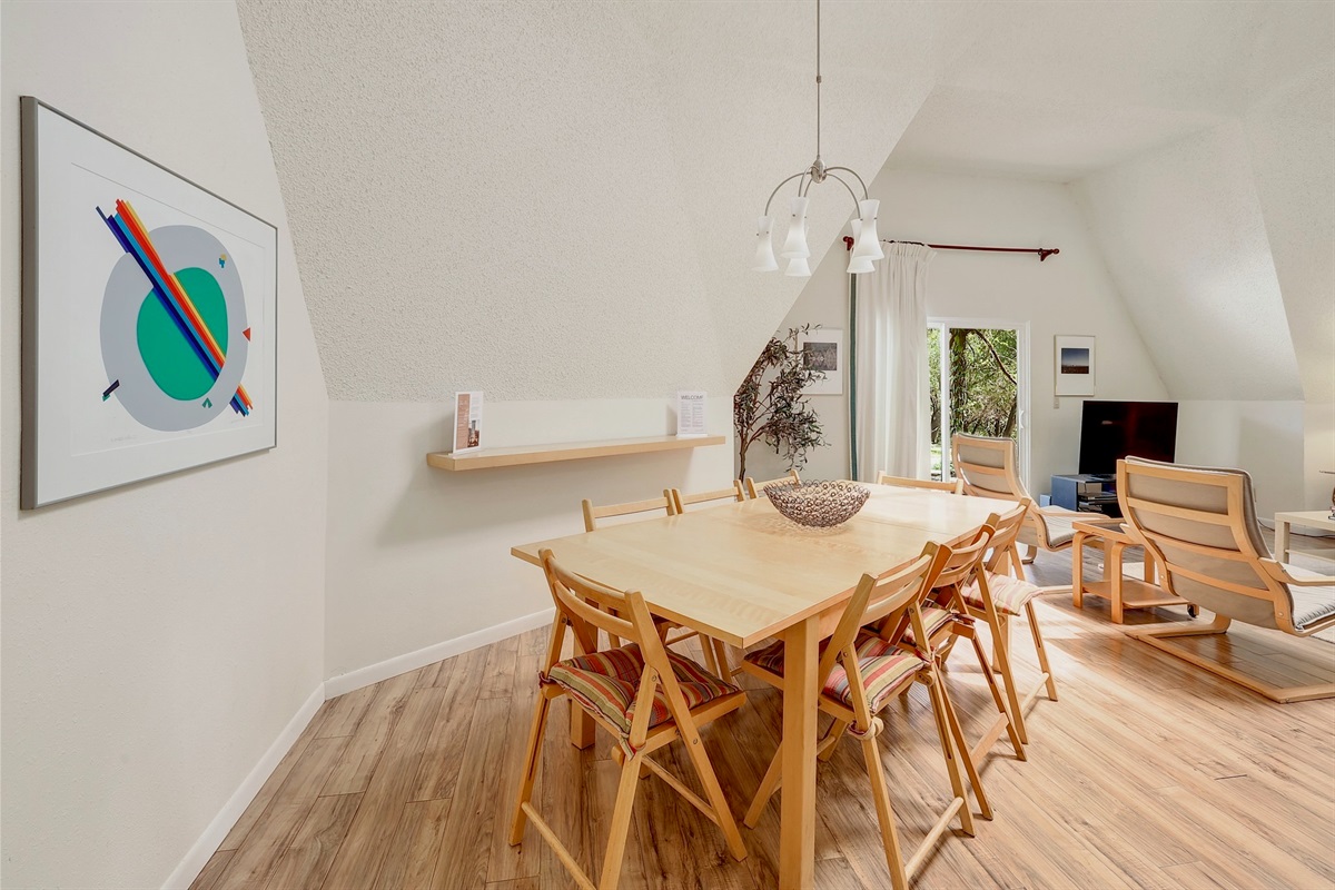 Dining table ready for family meals