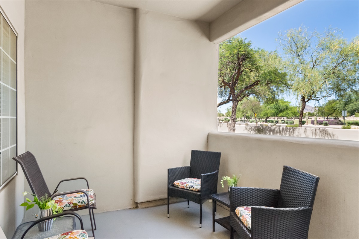 Beautifully maintained patio areas make every stay more enjoyable. ✨