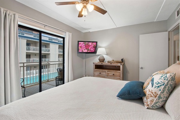 Pool View from Primary bedroom
