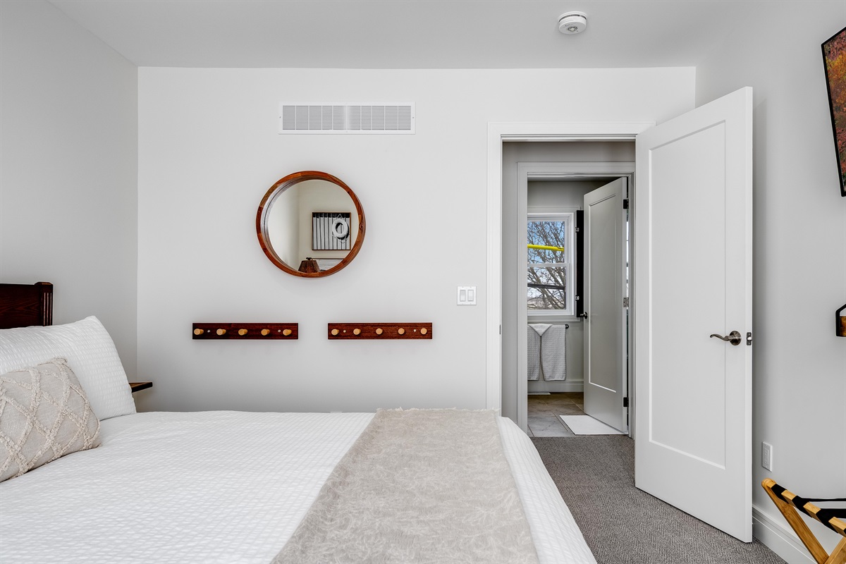 A King Bedroom with the perfect blend of modern calm and warmth.