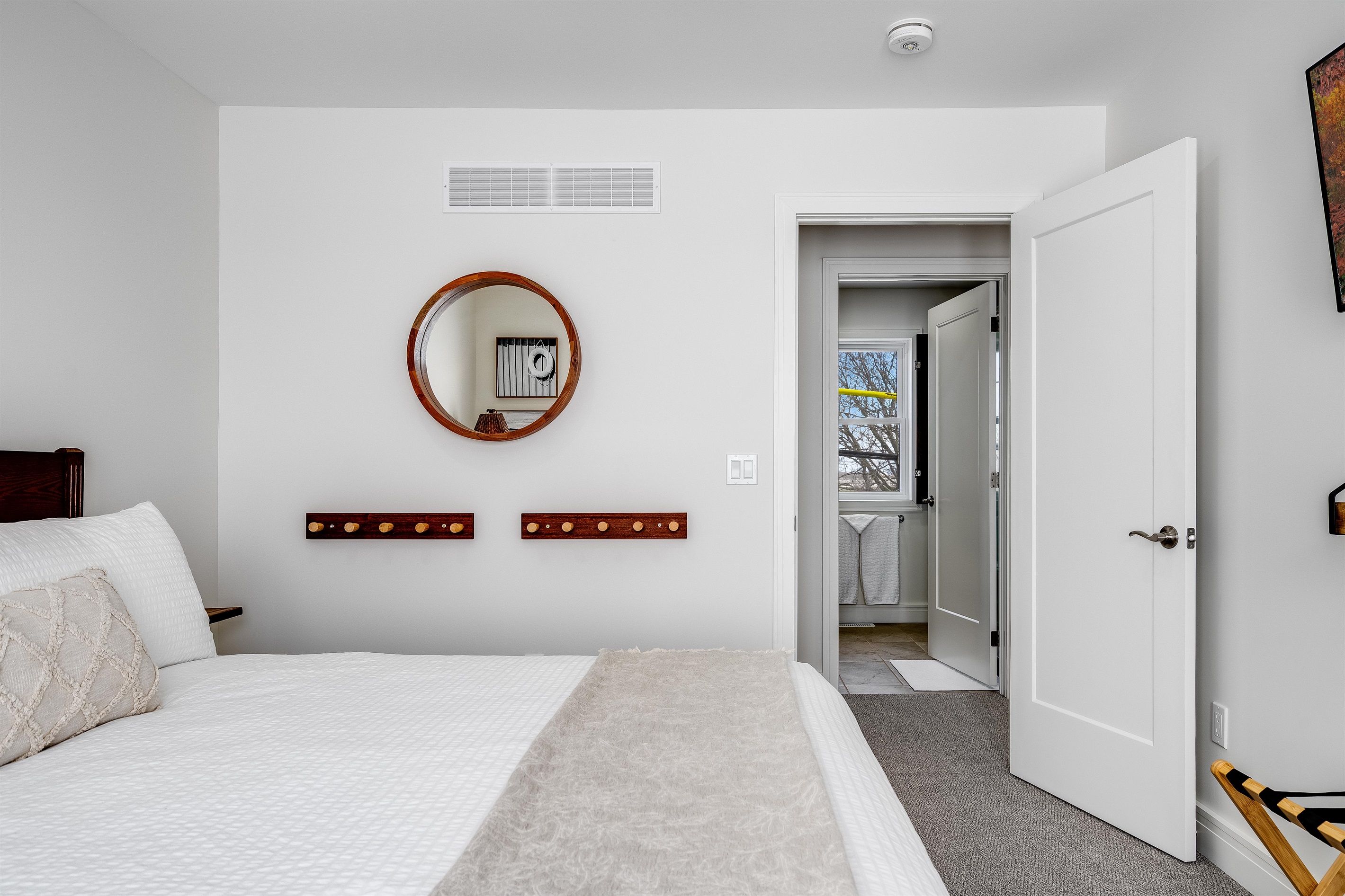 A King Bedroom with the perfect blend of modern calm and warmth.