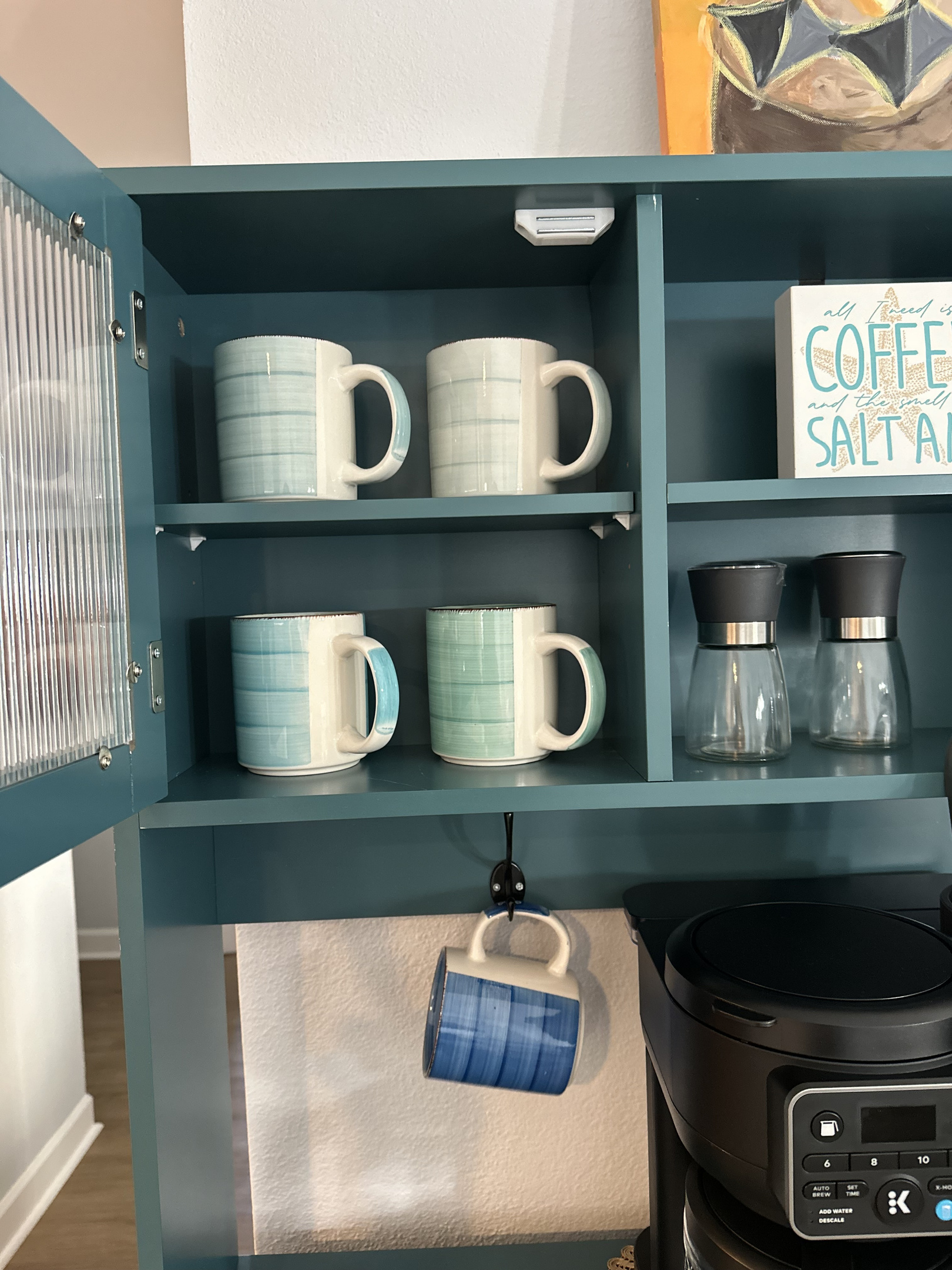 Enjoy a morning cup of coffee 