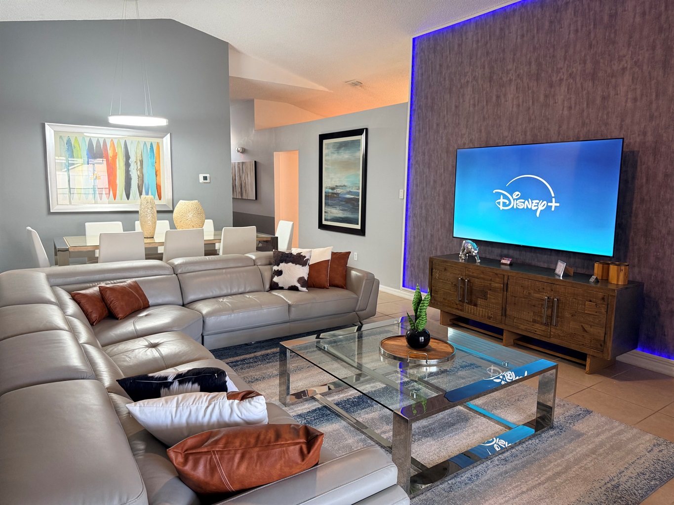 Watch your favorite channels on the 70” Smart Roku TV 