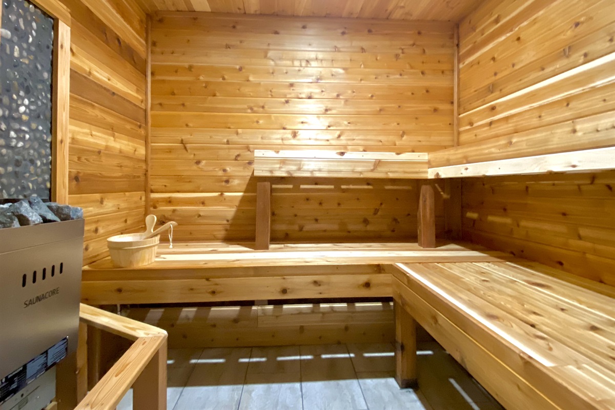 Our sauna and new game room are now open!