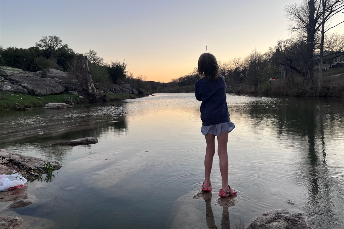 Fish from the middle of the river off one of the outcrops.