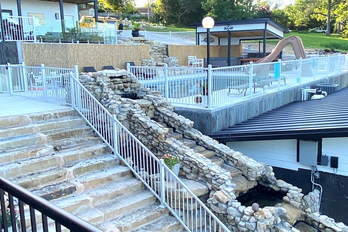 20' Waterfall on your Deck