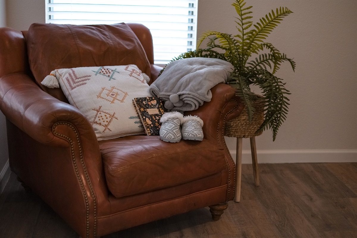 Cozy up and read a good book.
