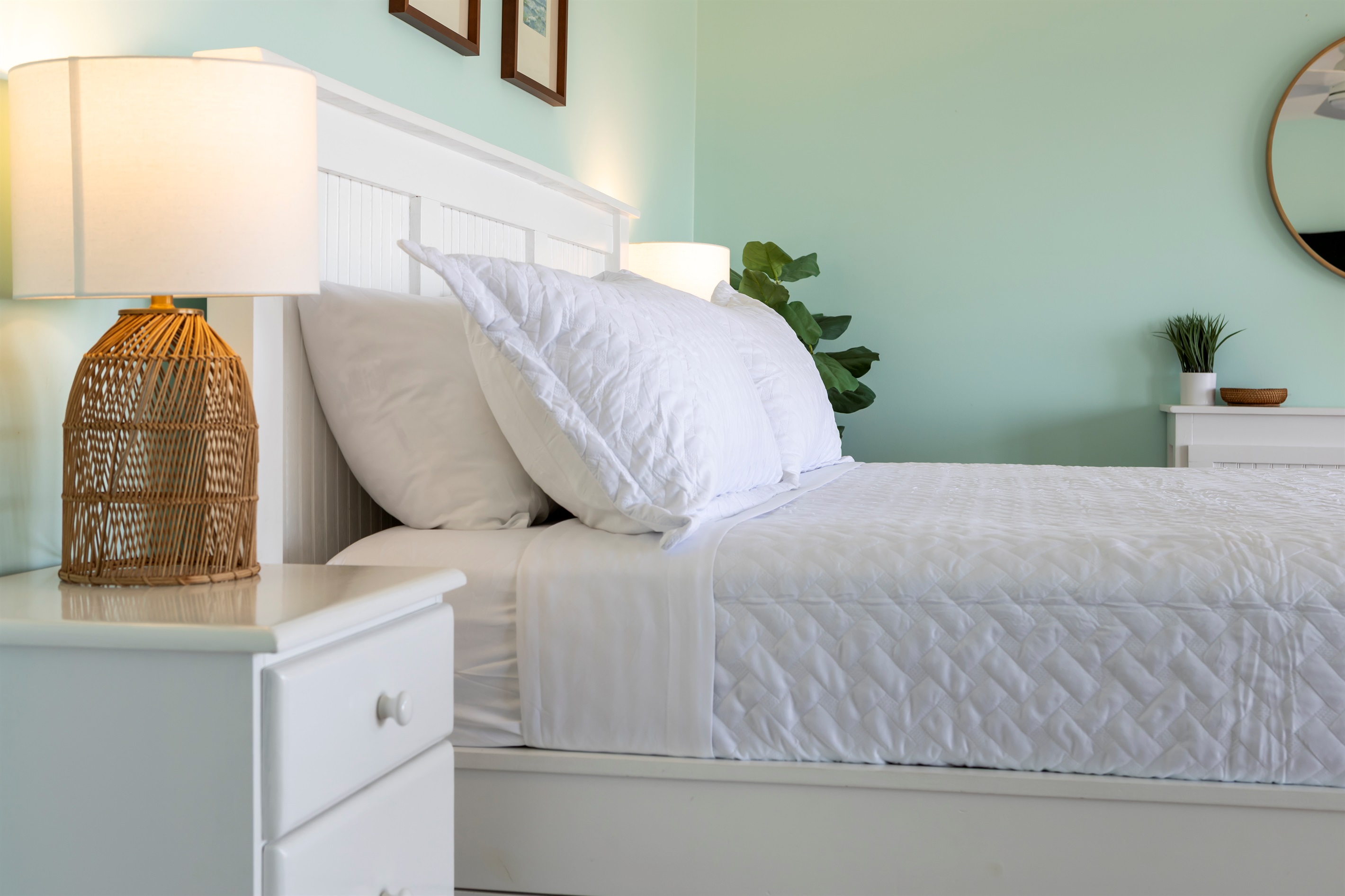 Bed linens provided