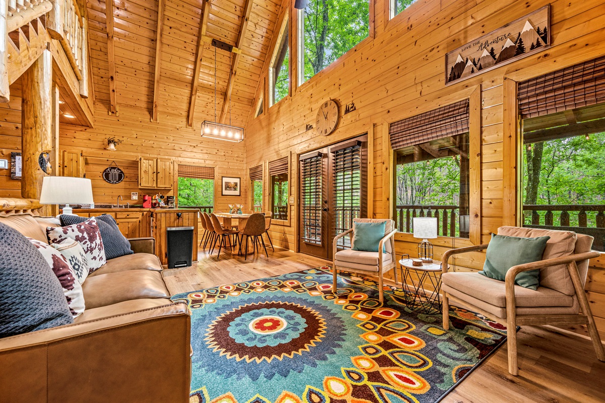 Comfortable seating for movie nights or family time