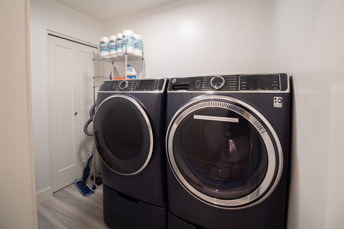 Large washer and dryer