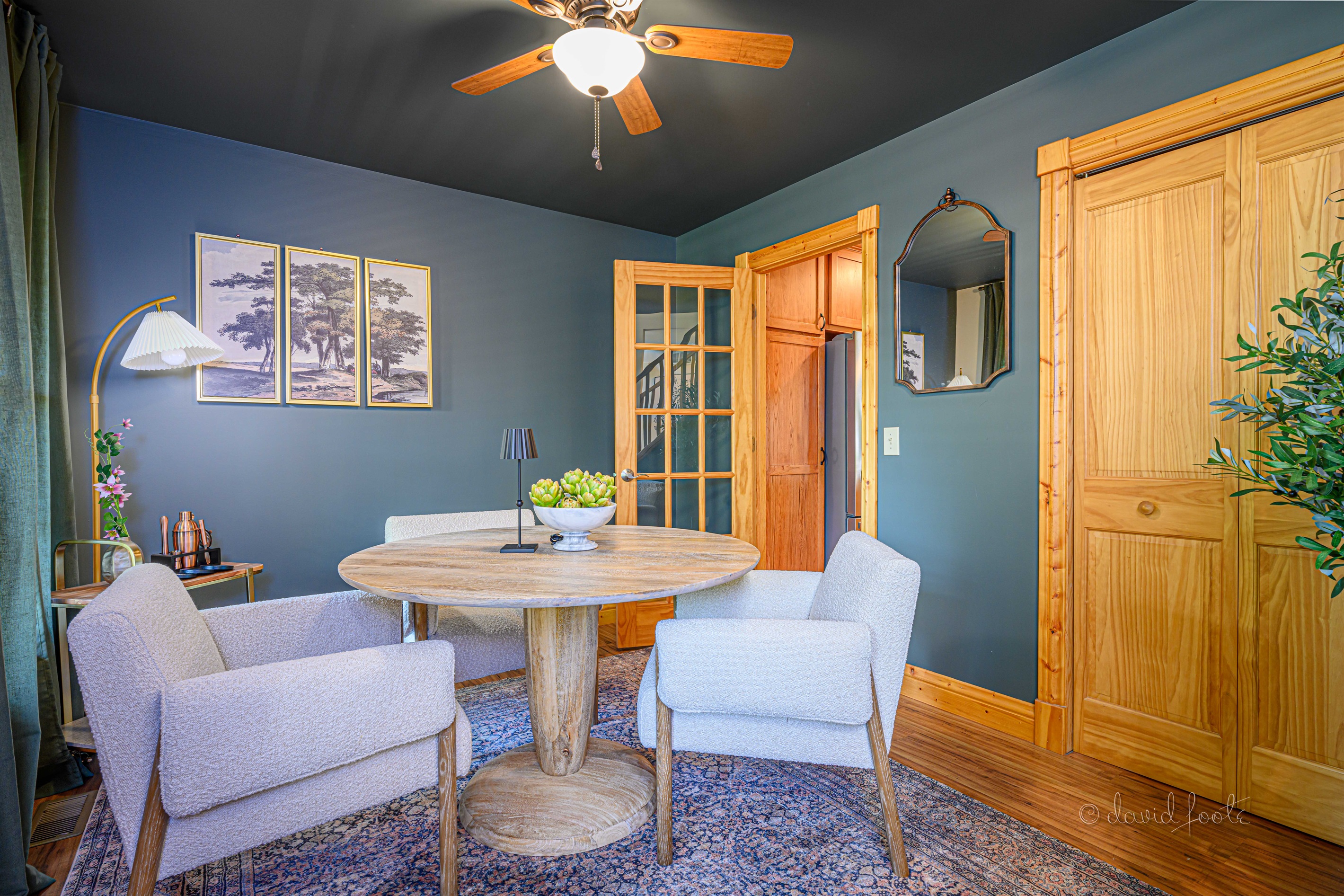 Main floor den perfect for socializing and relaxing