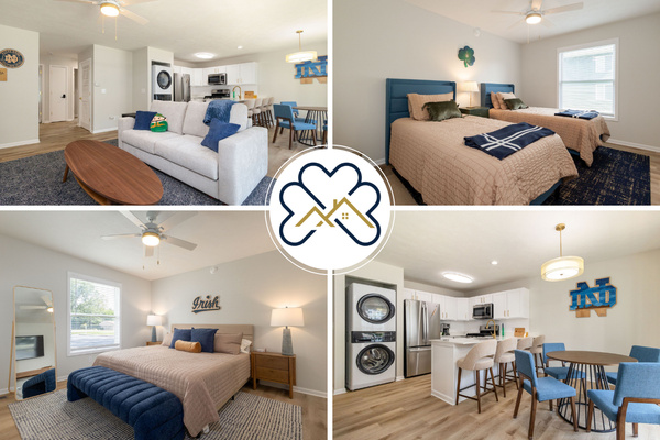 The Irish Retreat | 2BR/2BA Near Notre Dame | Private Balcony