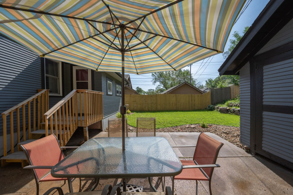 Patio seat + a propane grill is available!