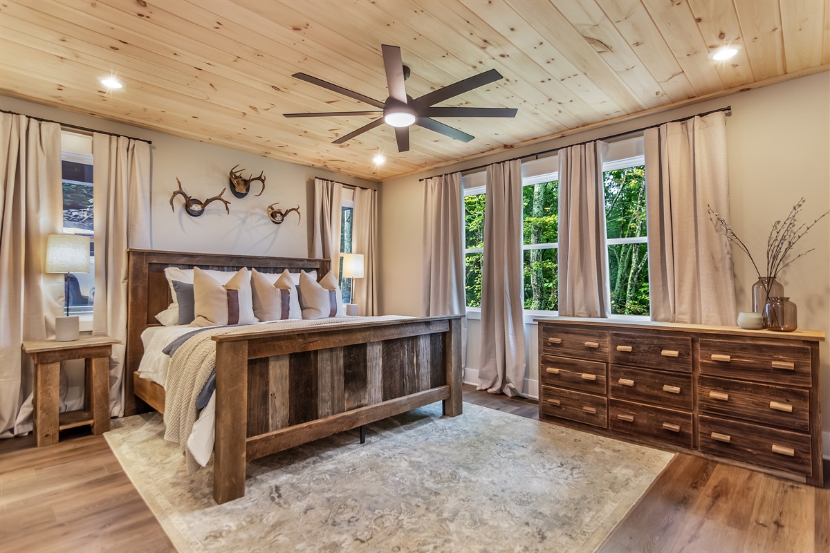 Primary bedroom - king bed 