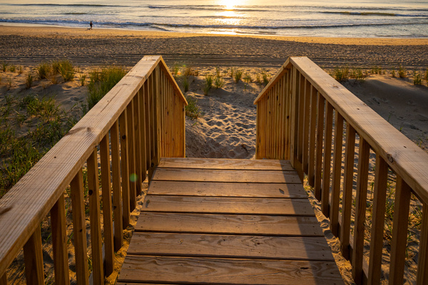 Beach Walkway at Sunrise