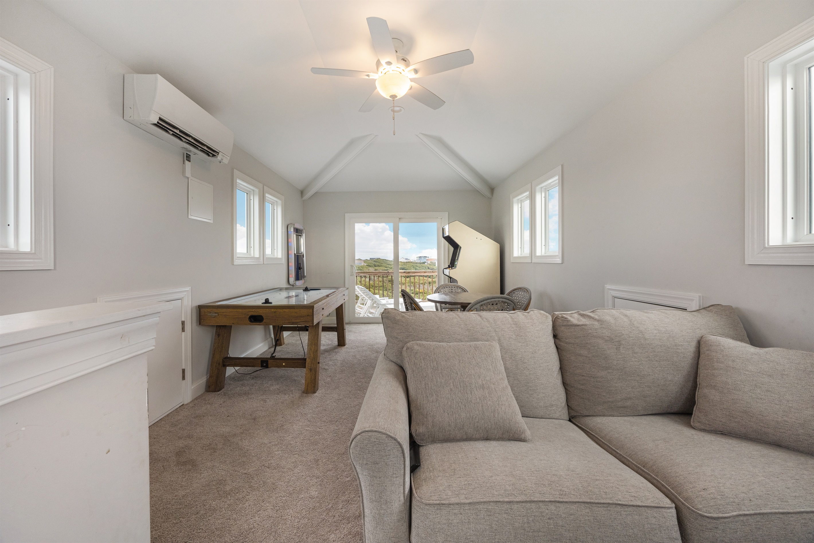 Step into nostalgia with classic arcade games and a juke box.