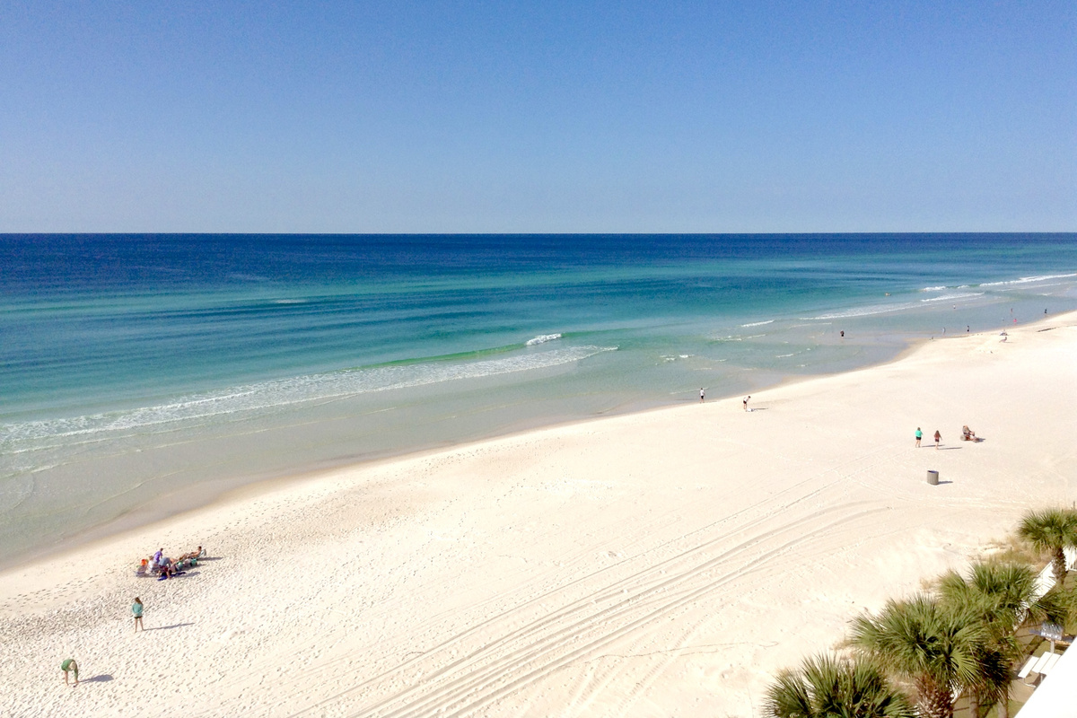 Beach looking west