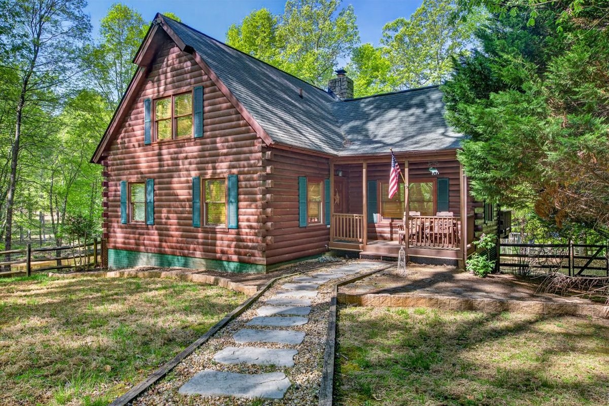 Lakefront cabin retreat.