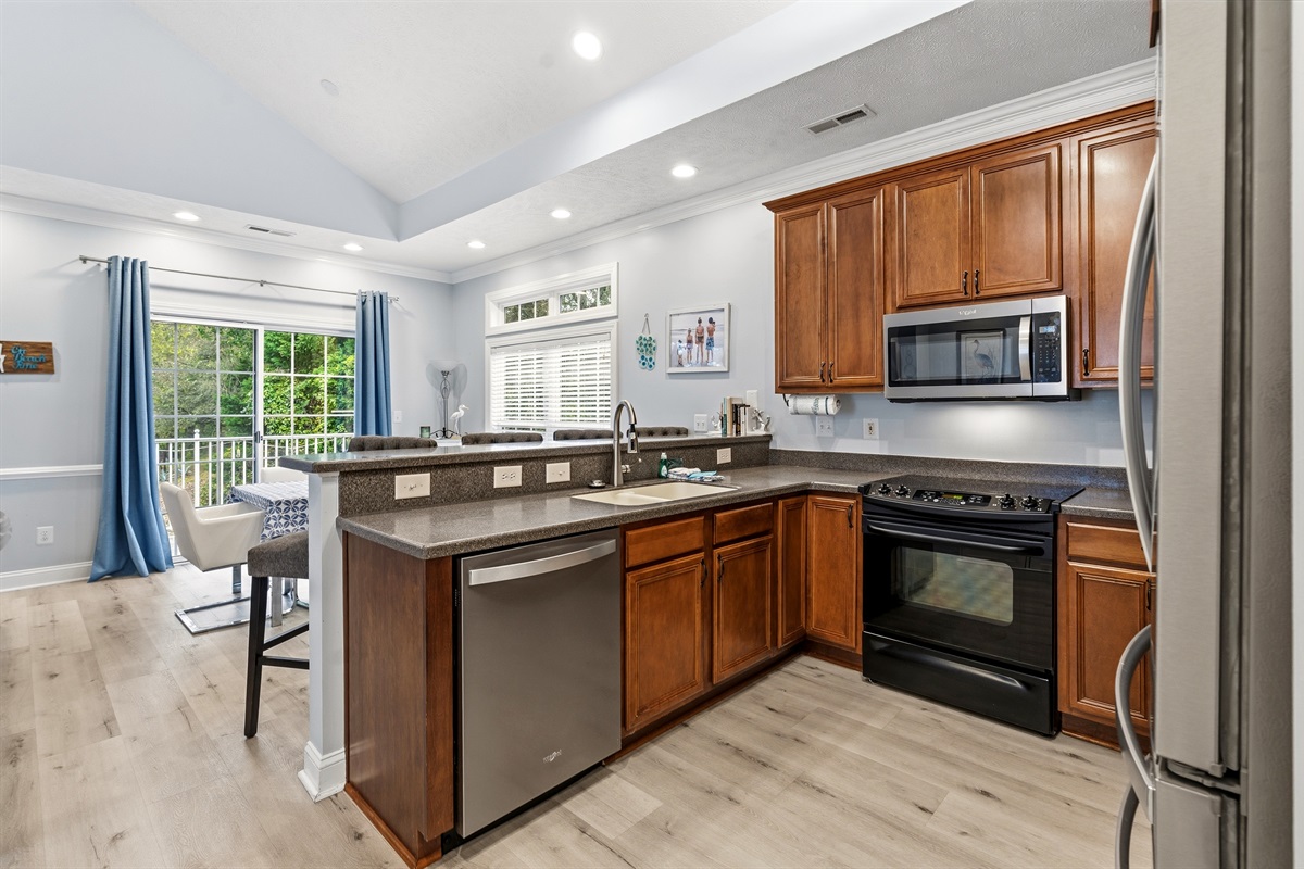 Well-equipped kitchen