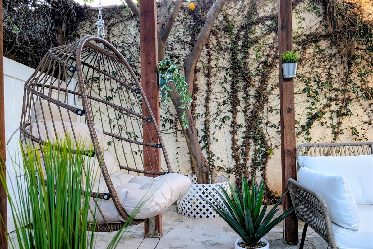 Peaceful outdoor lounge.