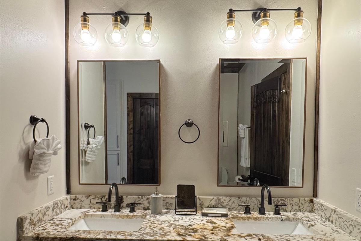 Master bathroom vanity