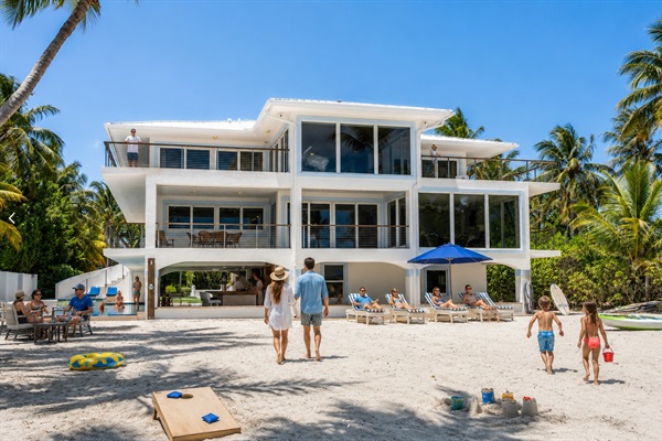 View of property from ocean