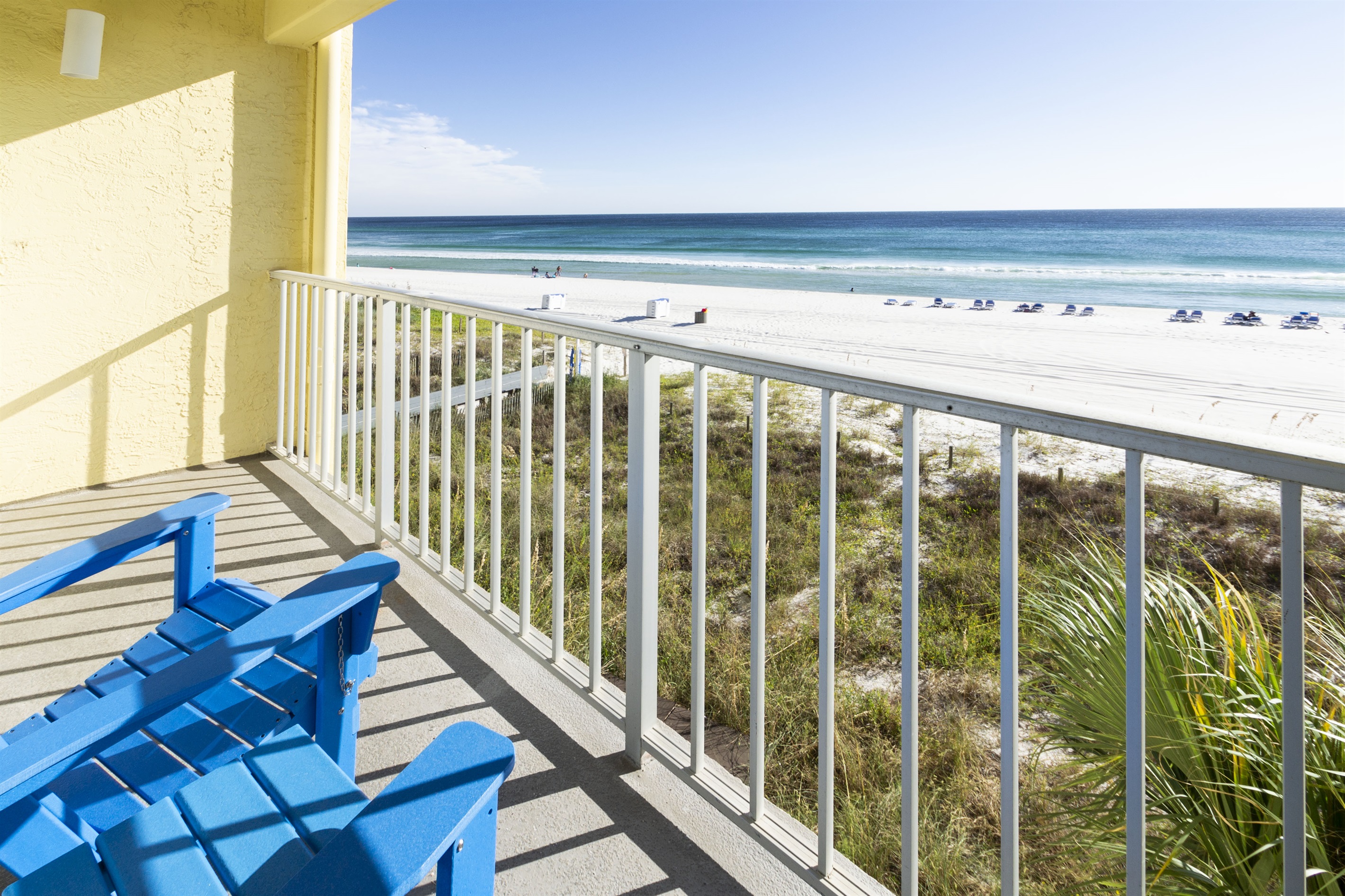 I could just sit here all day gazing at the natural beauty from your private balcony!