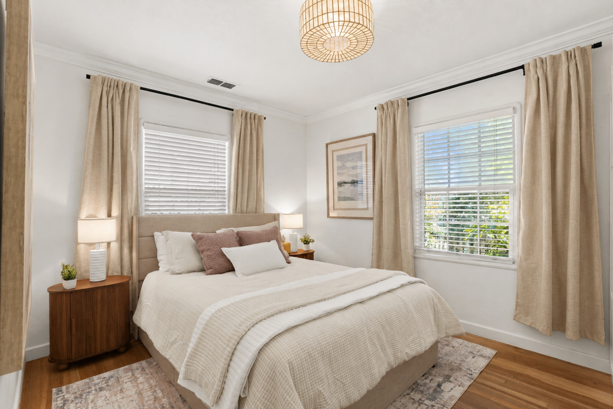 Relax and recharge in this tranquil queen retreat