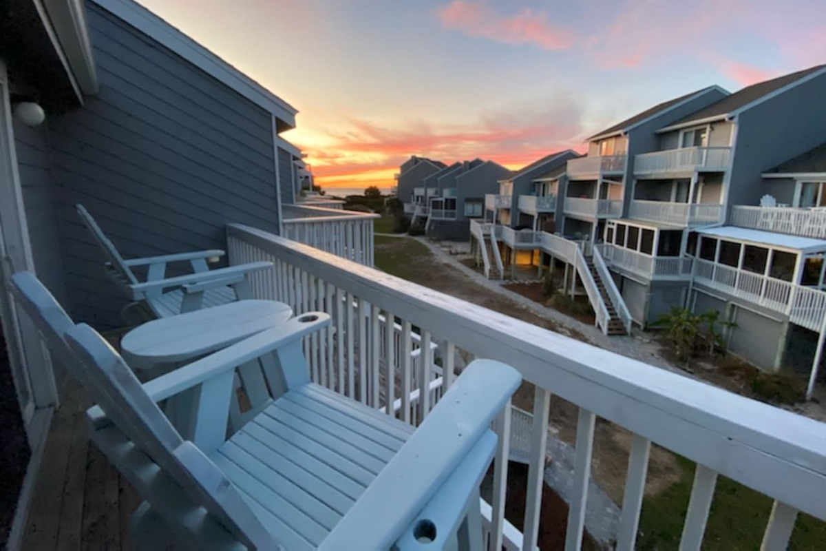 Your own private balcony off the king suite &mdash; morning coffee or evening glass of wine, this Gulf view is yours alone.