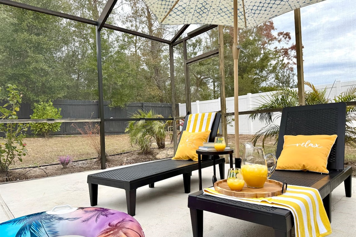 Relax by the pool and catch some sun!