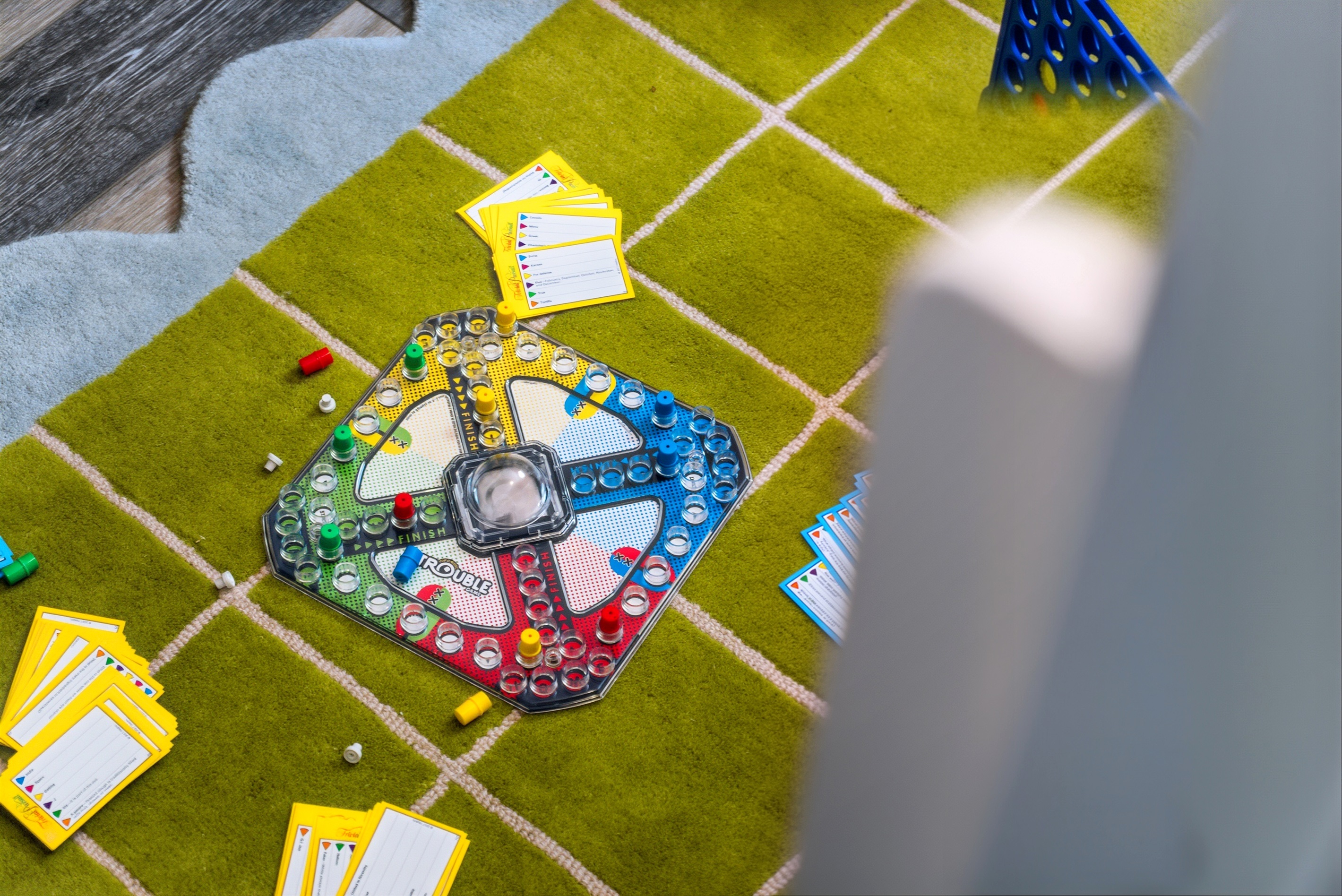 A board game neatly set up, inviting friendly competition, laughter, and quality time together.