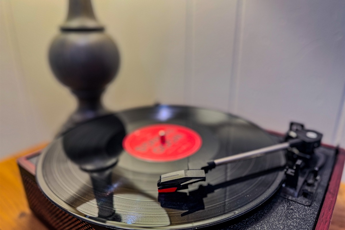 throwback in the Smokies! A functioning record player for nostalgia 