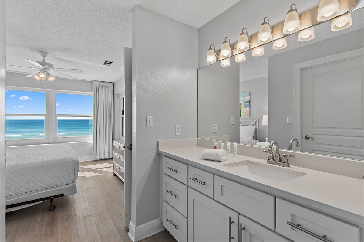 Gulf View Vanity in the Master Bedroom!