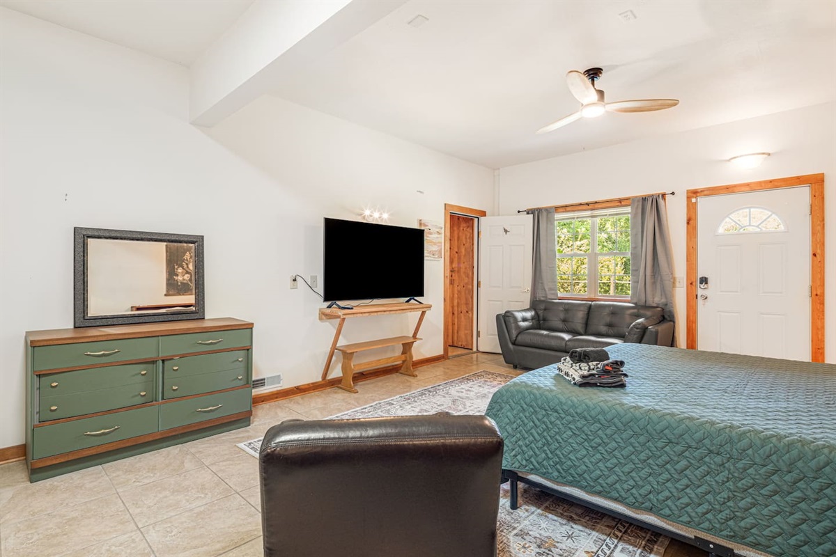 With a cozy kitchenette and private entrance, it's your own little hideaway in the mountains.