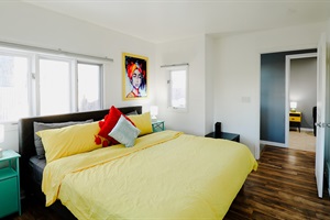 A bedroom featuring a soft bed that promises a luxuriously plush and enveloping sleep experience, inviting you to drift off into peaceful slumber with ease.