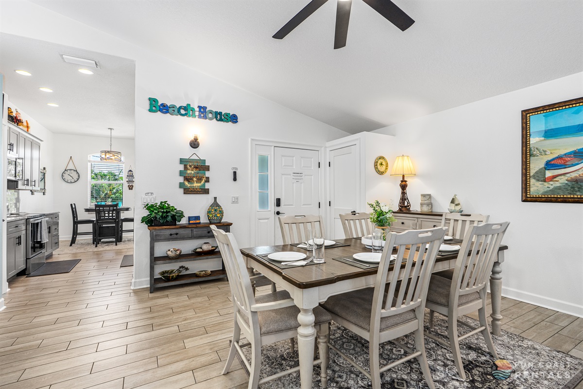 Spacious dining room!