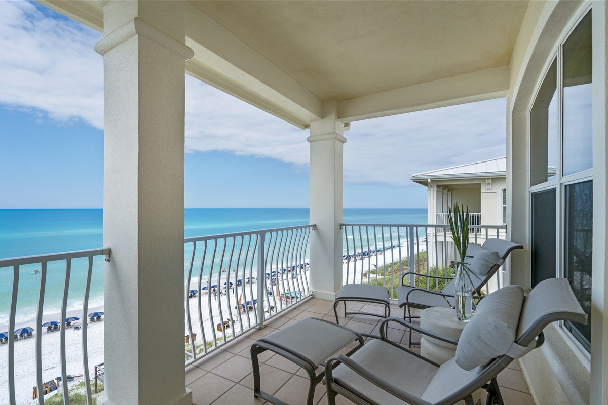 Outdoor Balcony Right Off of Living Area